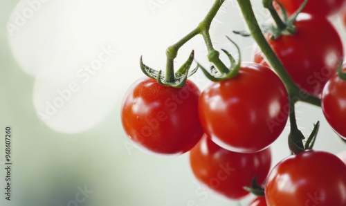 Wallpaper Mural A string of cherry tomatoes, like a red lantern, with a sense of appetite, soft light, Ultrahigh Clarity, Advertising Photography  Torontodigital.ca