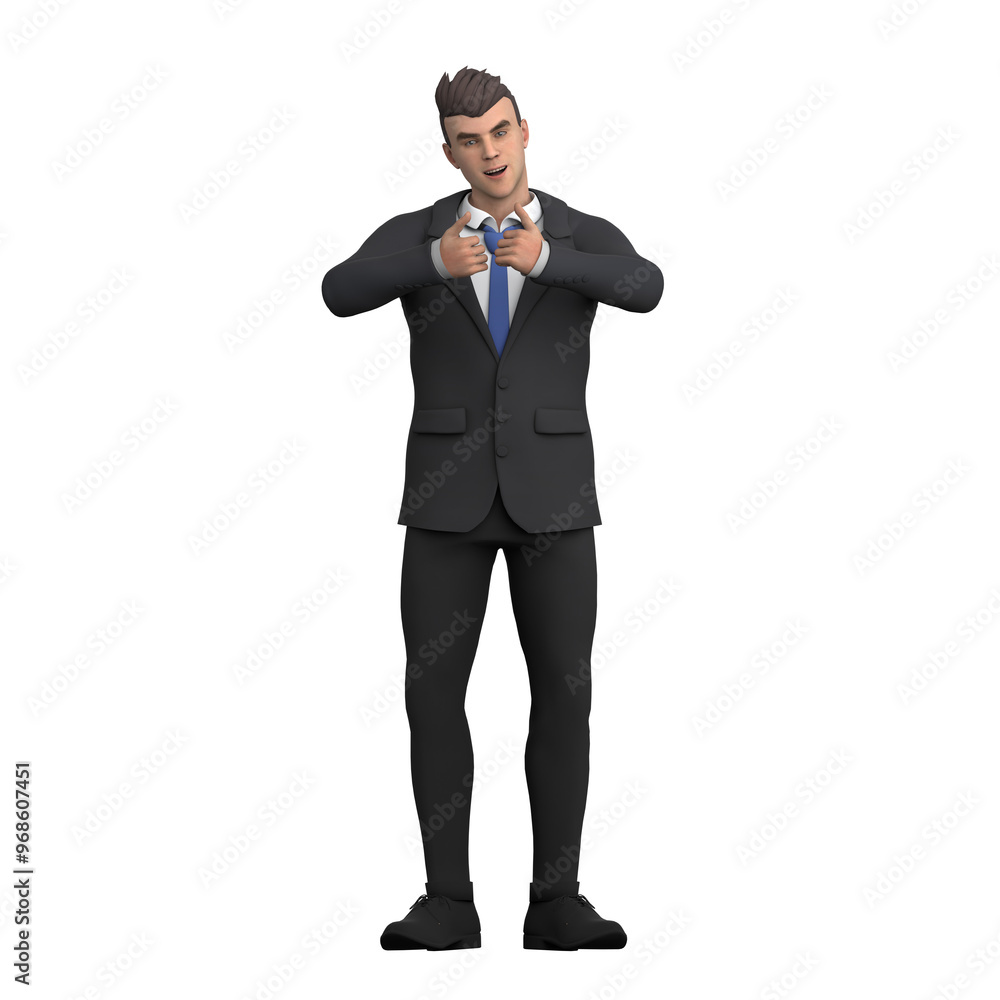 3D Animated Lawyer. A male lawyer stands with both thumbs up, as if giving encouragement. Male Legal Figure 3D Animated Lawyer. A male lawyer stands with both thumbs up, as if giving encouragement. Male Legal Figure