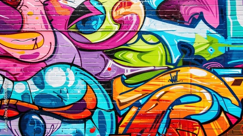 Wallpaper Mural Colorful Graffiti Wall Art Urban Street Art Background Texture Torontodigital.ca