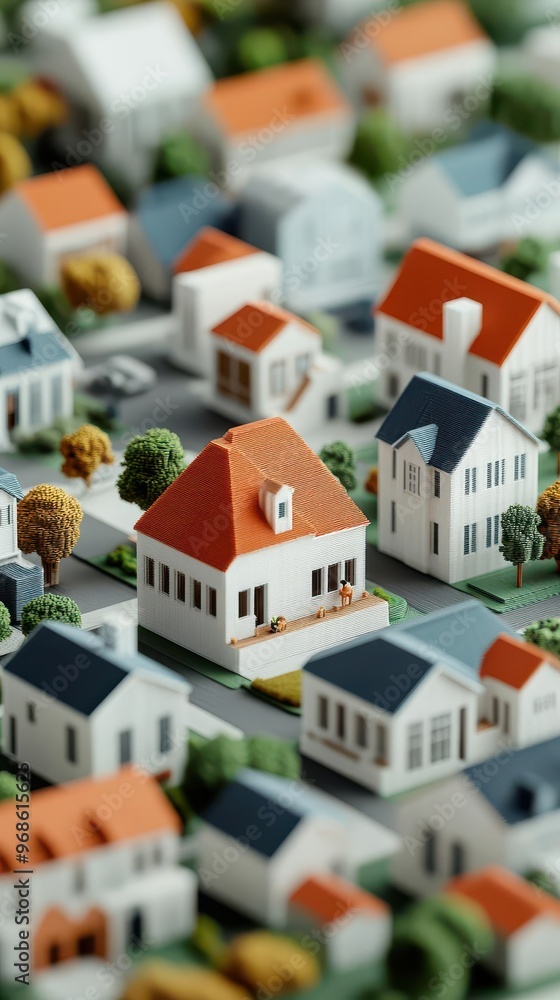 Modern sustainable 3D-printed neighborhood Modern sustainable 3D-printed neighborhood
