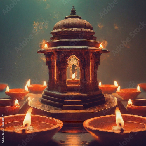 lantern in the night