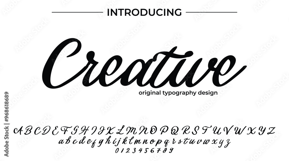 Creative Font Stylish brush painted an uppercase vector letters, alphabet, typeface Creative Font Stylish brush painted an uppercase vector letters, alphabet, typeface