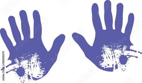  Child Dirty Hand Print 