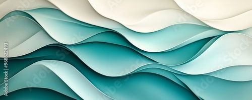 Abstract wave-like pattern with soft pastel photo