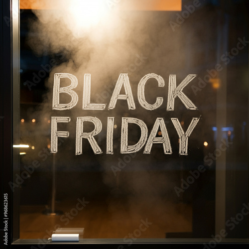 Black Friday text written o...