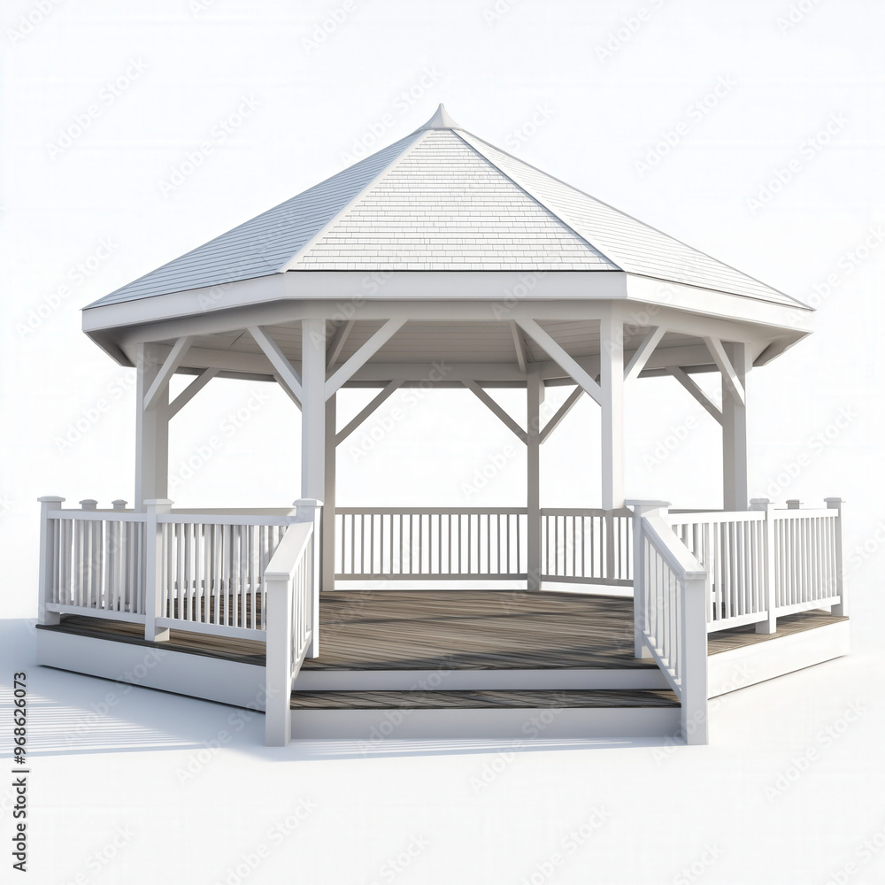 Naklejka premium Gazebo Isolated