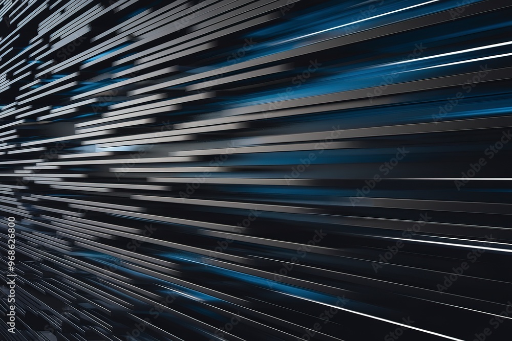 A black and blue abstract background with multiple horizontal lines A black and blue abstract background with multiple horizontal lines