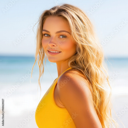 Surfer Girl Isolated