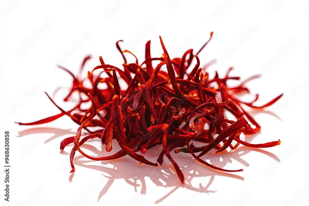 Fototapeta premium A high-quality close-up photo of saffron spice