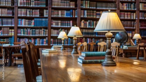 Wallpaper Mural Reading Tables: Functional tables designed for study and reading, often featuring built-in lamps for improved lighting and accompanied by comfortable chairs.
 Torontodigital.ca