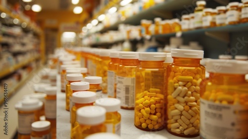 Prescription Medications: Medicines requiring a prescription from a doctor, including antibiotics, pain relievers, and blood pressure meds, dispensed by pharmacists.

