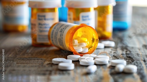 Prescription Medications: Dispensed by pharmacists with a doctor's prescription, covering antibiotics, pain relievers, and blood pressure medications.
 photo