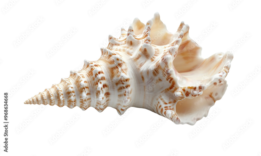 Beautiful natural pearl conch shell isolated on a white background, Beautiful natural pearl conch shell isolated on a white background,