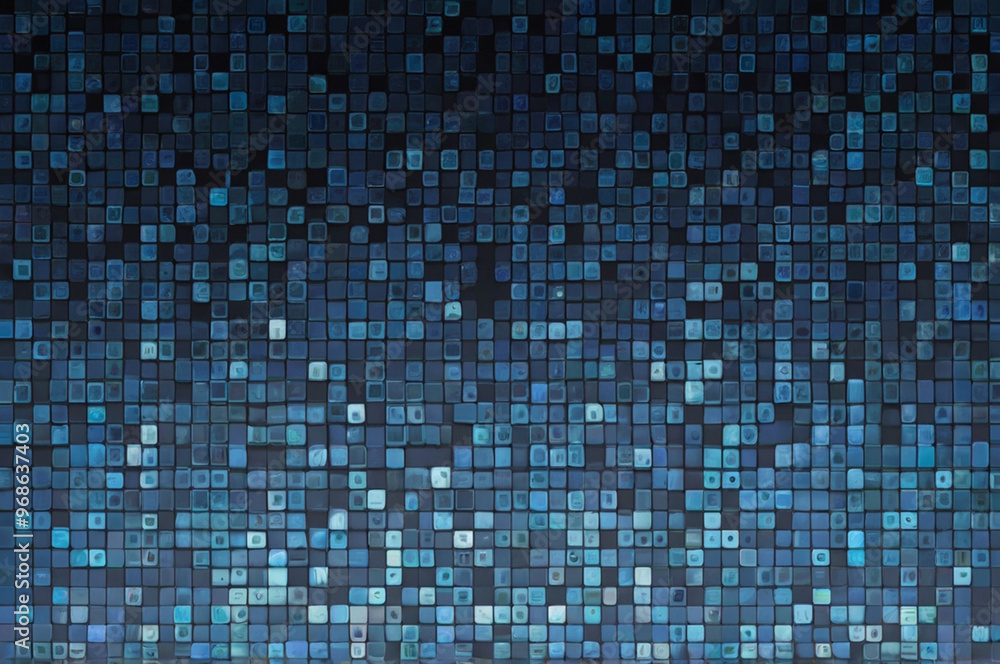 Tech-inspired blue pixel art, crisp and modern, on white background, emphasizing depth and innovation. Tech-inspired blue pixel art, crisp and modern, on white background, emphasizing depth and innovation.