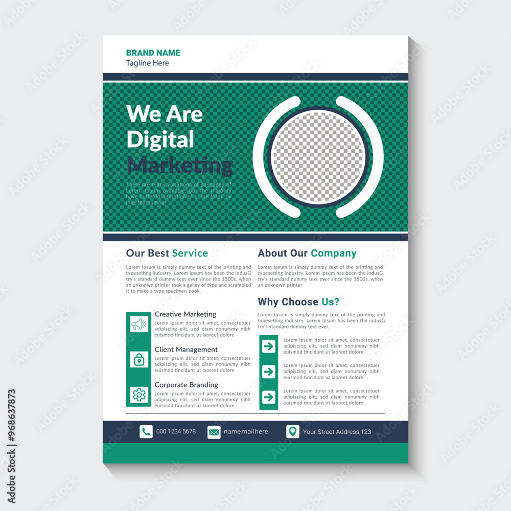 Vector Modern Business Flyer Template Vector Modern Business Flyer Template