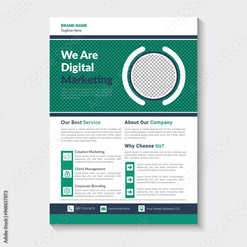 Vector Modern Business Flyer Template