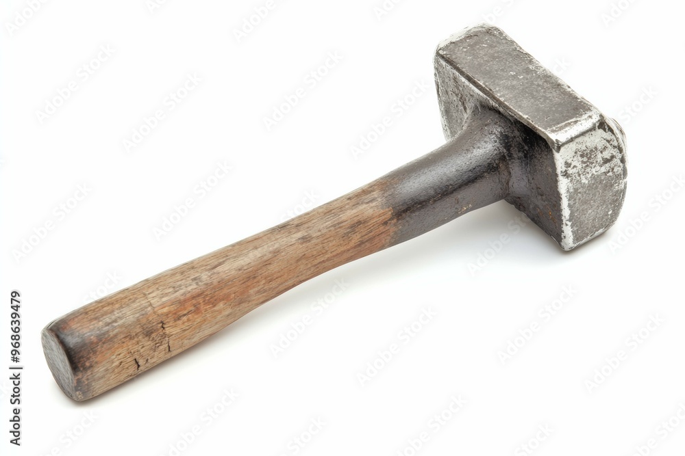 A Photo hammer with isolated white background A Photo hammer with isolated white background
