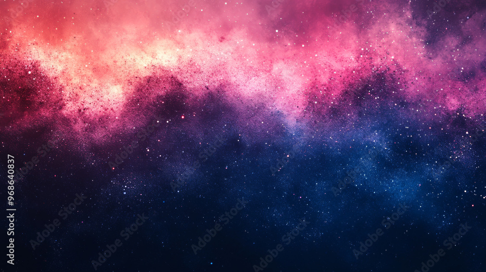 Fototapeta premium Vibrant Blue and Red Grainy Gradient Background with Noise Texture