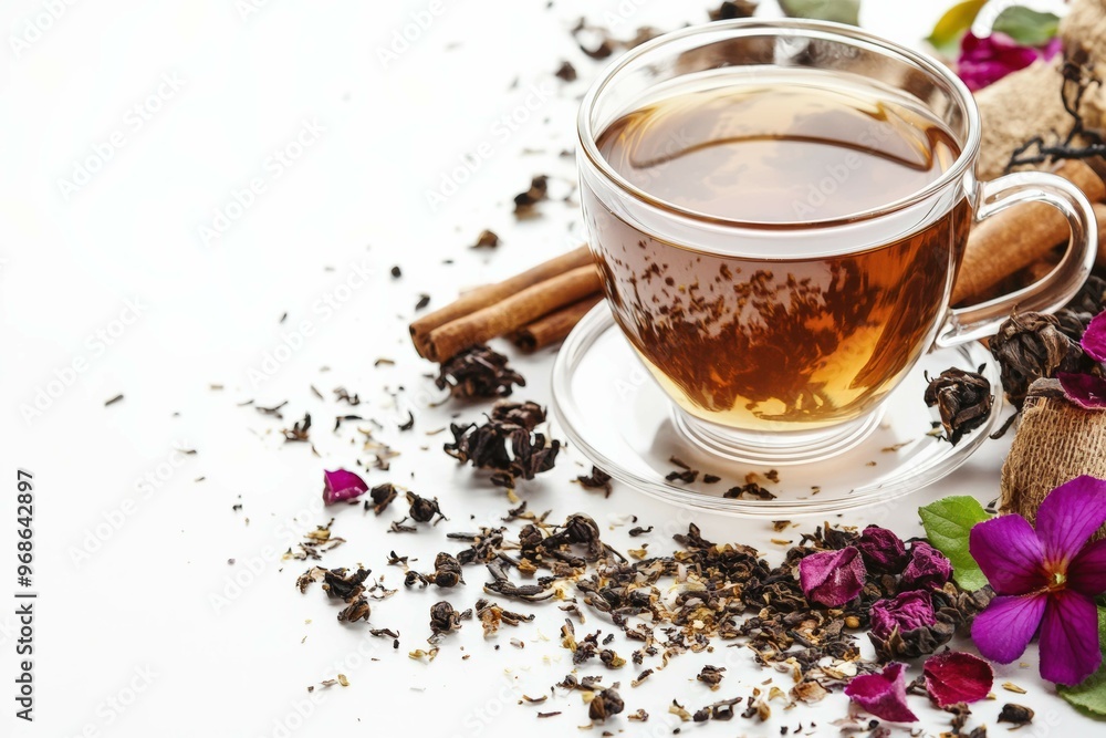 A Photo tea with isolated white background A Photo tea with isolated white background