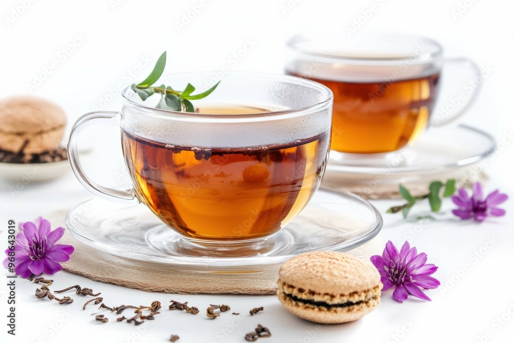A Photo tea with isolated white background A Photo tea with isolated white background