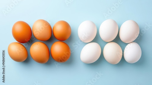 A visual comparison of egg proteins under a microscope, showing the differences between raw and cooked proteins Eggs, Protein, Microscopic View