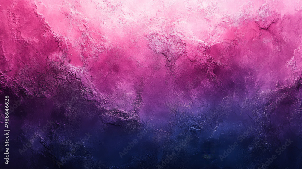 Obraz premium Grainy Gradient Background in Blue Purple Shades with Dark Grains Texture
