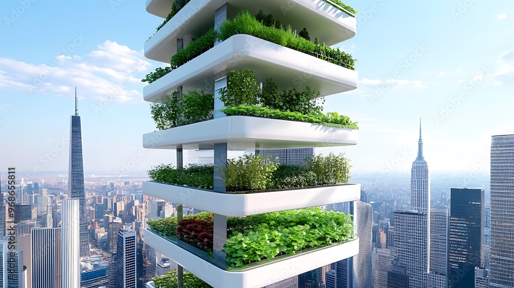 High Rise Buildings With Hydroponic Gardens preview