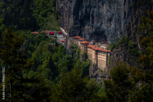 Sumela Monastery, a Greek Orthodox wonder located in Turkey's picturesque Pontic Mountains photo