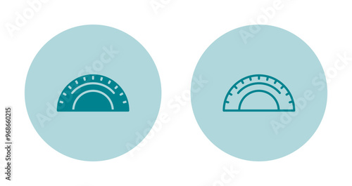 Protractor Vector Icon