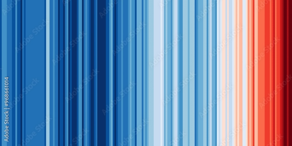 Warming stripes background data visualization graphics series coloured chronologically ordered to visually portray long-term temperature trends Warming stripes background data visualization graphics series coloured chronologically ordered to visually portray long-term temperature trends