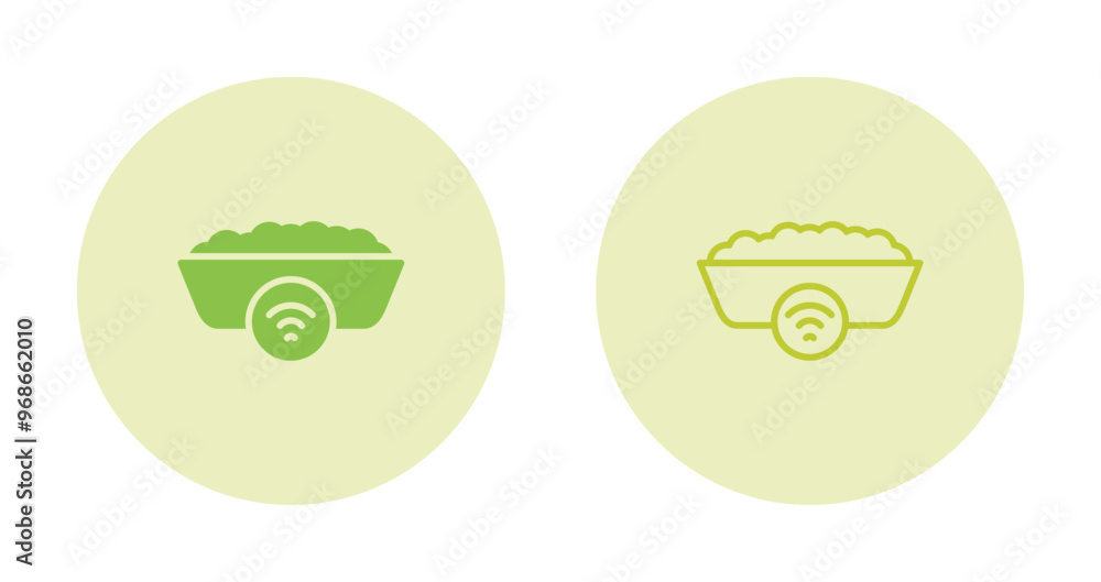 Smart Cat Litter Box Vector Icon Smart Cat Litter Box Vector Icon