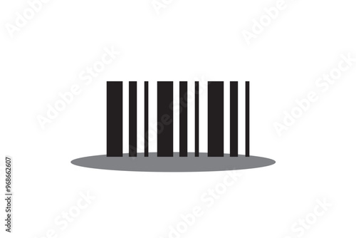 Business inventory barcode / bar code line art icon for apps and websites
