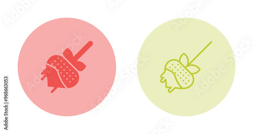 Chocolate fondue Vector Icon