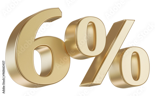 65 Percent Off Sale . Gold Number Promotion