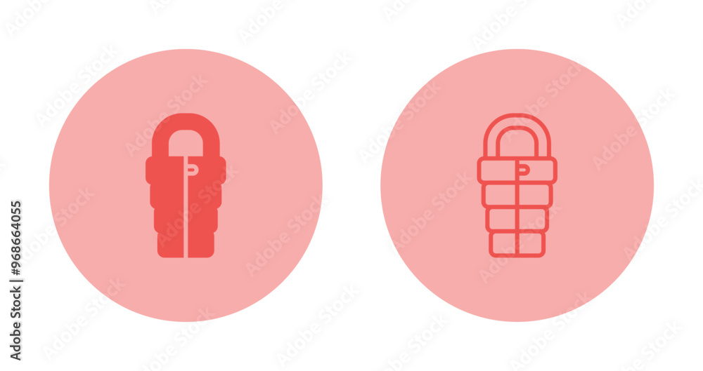 Sleeping bag Vector Icon Sleeping bag Vector Icon