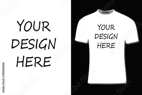 Your design here text illustration design