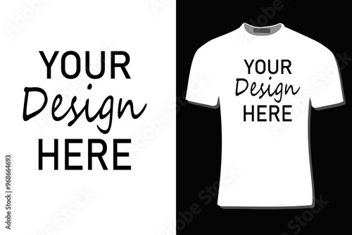 Your design here text illustration design