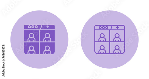 Web Conferencing Vector Icon