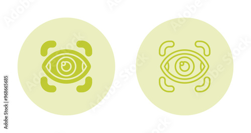 Retinal Scanner Vector Icon