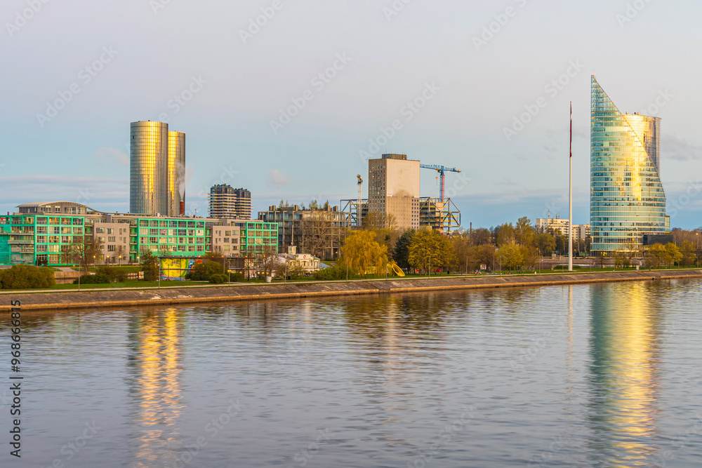 Fototapeta premium Old Town Riga city skyline, cityscape of Latvia