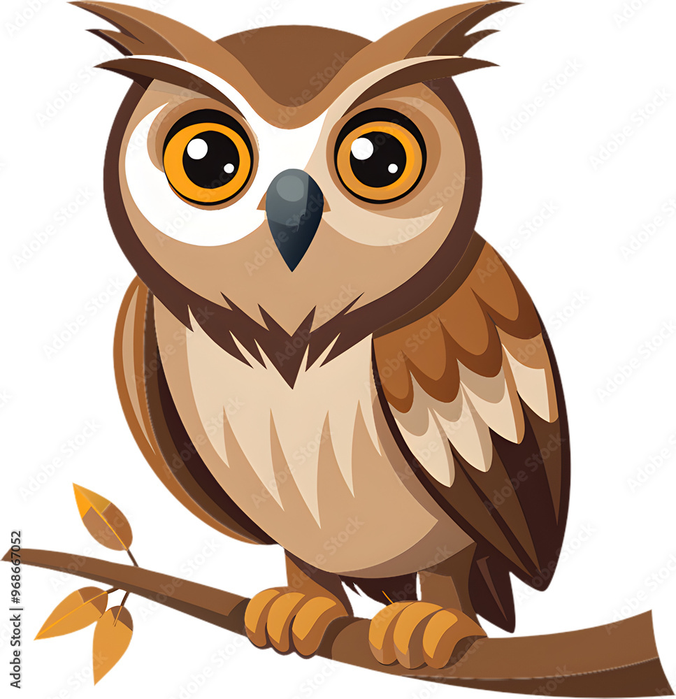 Obraz premium Wise Owl Clipart for Educational Projects. 