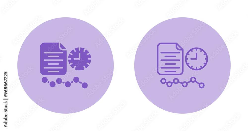Time Series Analysis Vector Icon Time Series Analysis Vector Icon