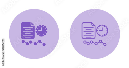 Time Series Analysis Vector Icon