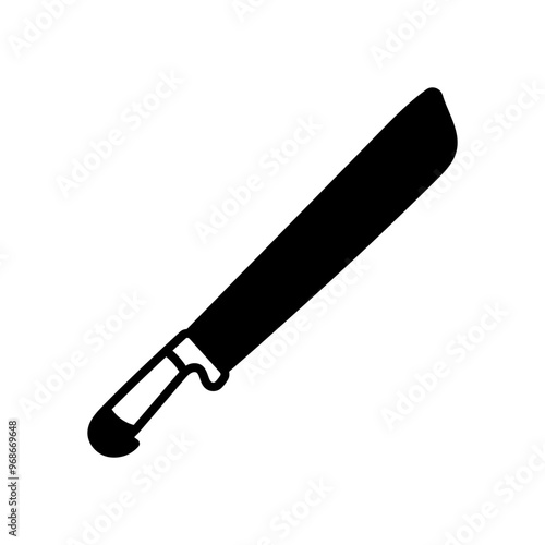 Hunting Knife Glyph Icon, Vector illustration