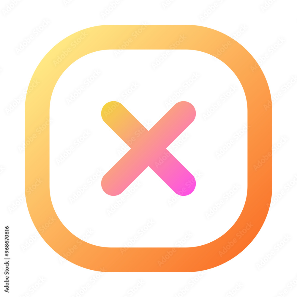 Obraz premium Multiply Icon Gradient Outline Two-Tone Style