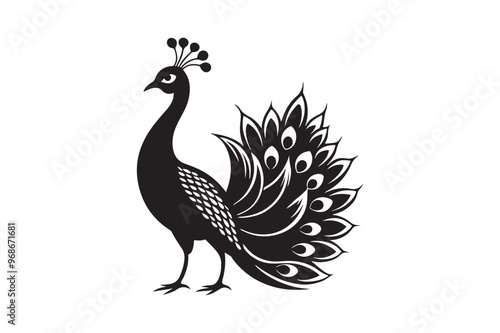
Peacock silhouette vector illustration, Peacock silhouette vector , Peacock silhouette , Peacock silhouette PNG. 