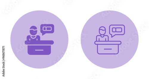 Support Ticket Vector Icon