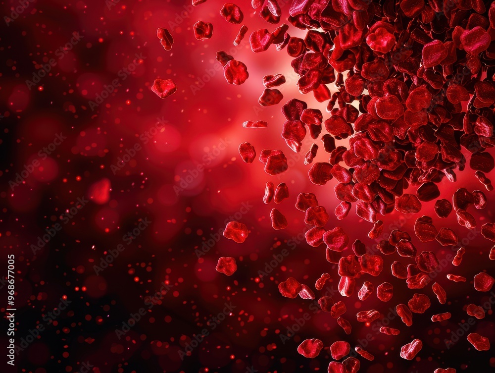 A captivating explosion of red rose petals creating a romantic and enchanting atmosphere, perfect for love-themed projects. A captivating explosion of red rose petals creating a romantic and enchanting atmosphere, perfect for love-themed projects.