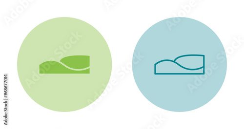 Sand dunes Vector Icon