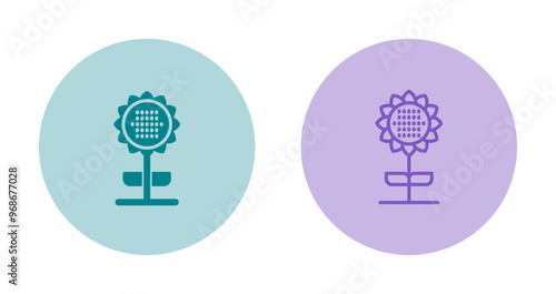 Sunflower Vector Icon